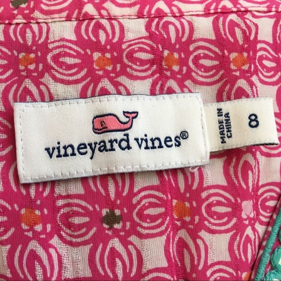Vineyard Vines Cowrie Shell Silk Tunic Dress - Picture 5 of 5